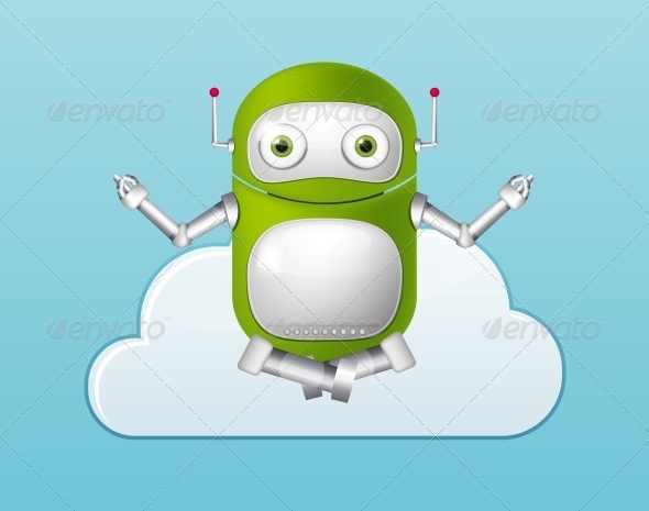 GraphicRiver Green Robot 4860335 GraphicRiver Green Robot 4860335