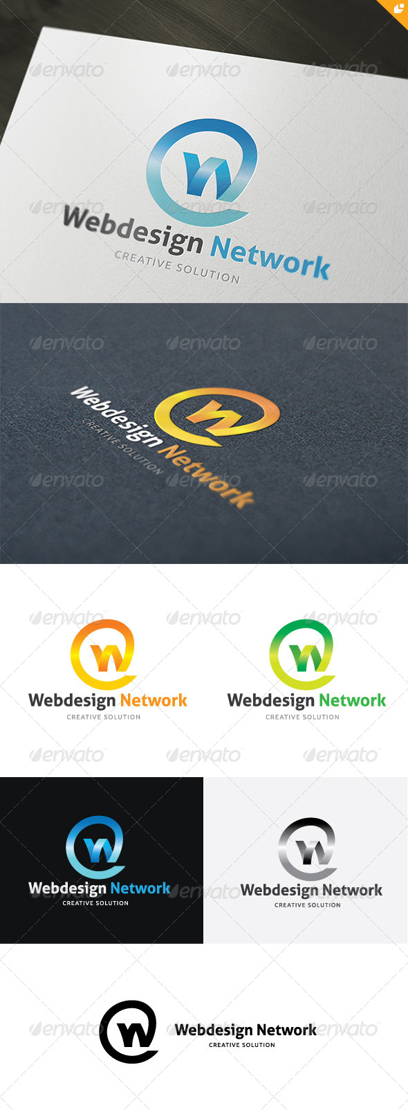 Web Design Network Logo - Letters Logo Templates