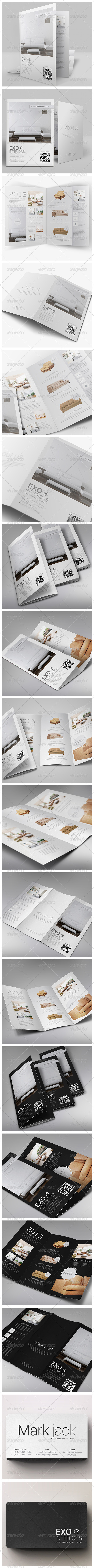 GraphicRiver Brochures Pack A4 & Trifold & Business Card 4864032 GraphicRiver Brochures Pack A4 & Trifold & Business Card 4864032