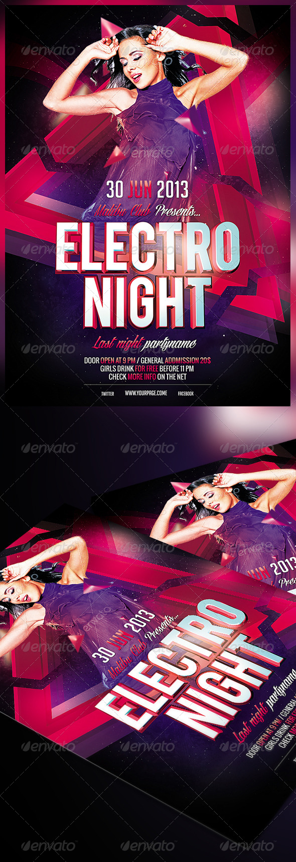 GraphicRiver Electro Night Party Flyer 4804340 GraphicRiver Electro Night Party Flyer 4804340