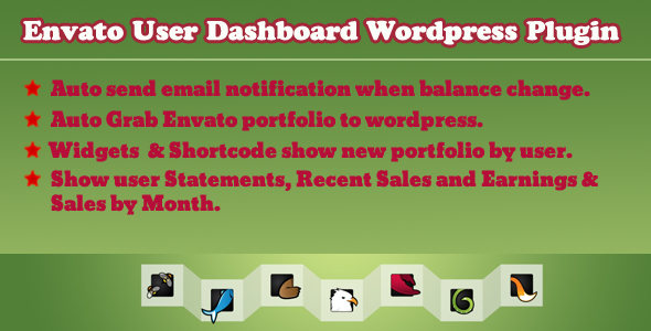 CodeCanyon Envato User Dashboard Wordpress Plugin 4858533 CodeCanyon Envato User Dashboard Wordpress Plugin 4858533