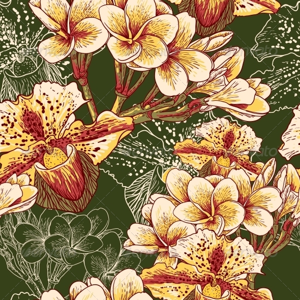 GraphicRiver Seamless Floral Pattern with Flowers 4869447 GraphicRiver Seamless Floral Pattern with Flowers 4869447