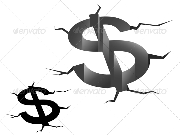 GraphicRiver Crash of American Dollar 4869480 GraphicRiver Crash of American Dollar 4869480