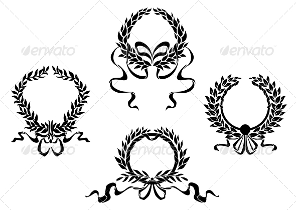 GraphicRiver Royal Laurel Wreaths 4869485 GraphicRiver Royal Laurel Wreaths 4869485
