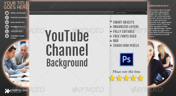 GraphicRiver Corporate YouTube Channel Background Template 2 4870468 GraphicRiver Corporate YouTube Channel Background Template 2 4870468