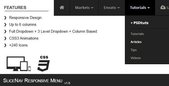 CodeCanyon SliceNav Responsive Navigation Menu 4874922 CodeCanyon SliceNav Responsive Navigation Menu 4874922