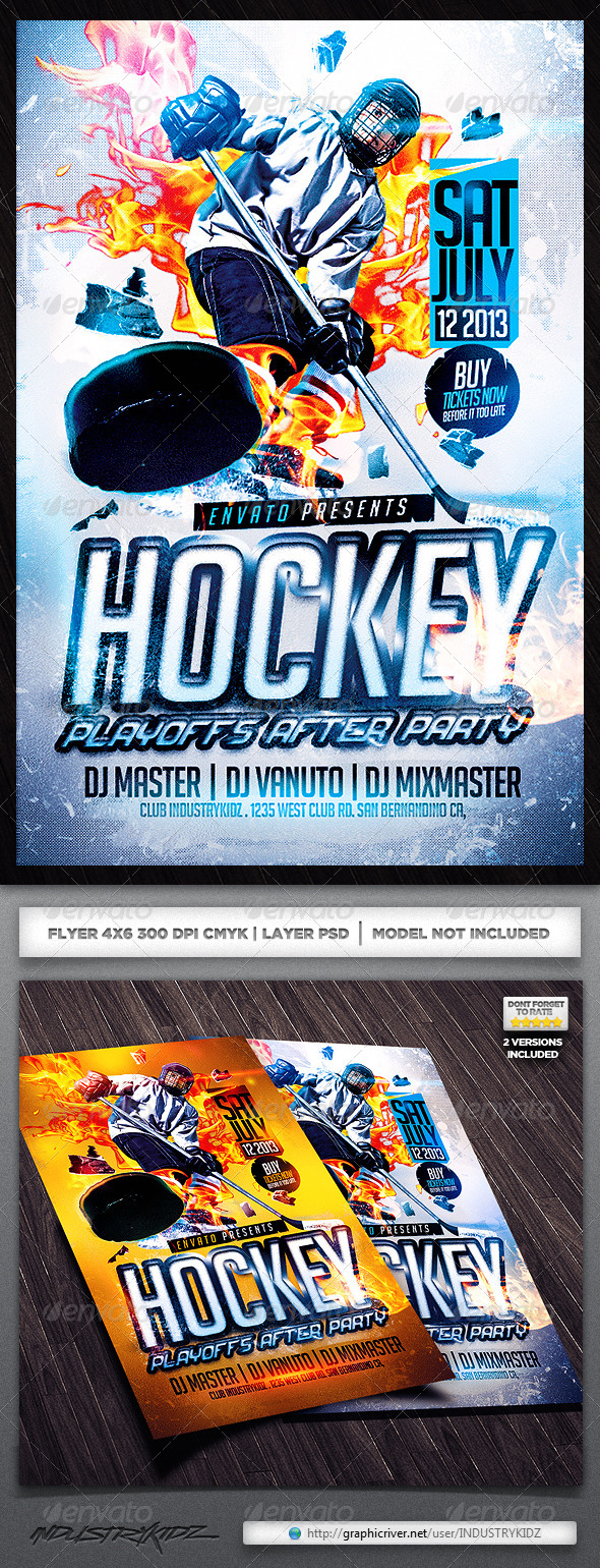 Hockey Flyer Template - Sports Events