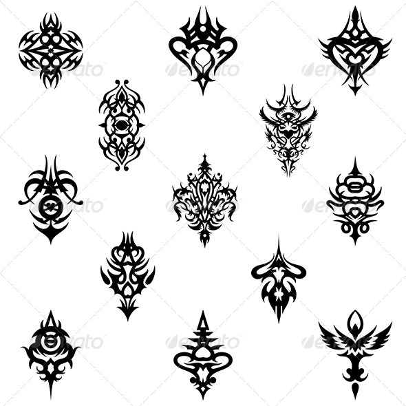 GraphicRiver Tribal Tattoo Design Elements Vector Pack 4880737 GraphicRiver Tribal Tattoo Design Elements Vector Pack 4880737