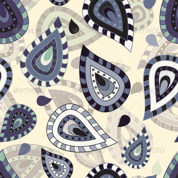 GraphicRiver Seamless pattern with paisley ornament 4597625 GraphicRiver Seamless pattern with paisley ornament 4597625