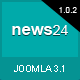 NEWS24 :: 4 in 1 News/Magazine Joomla Template - ThemeForest Item for Sale