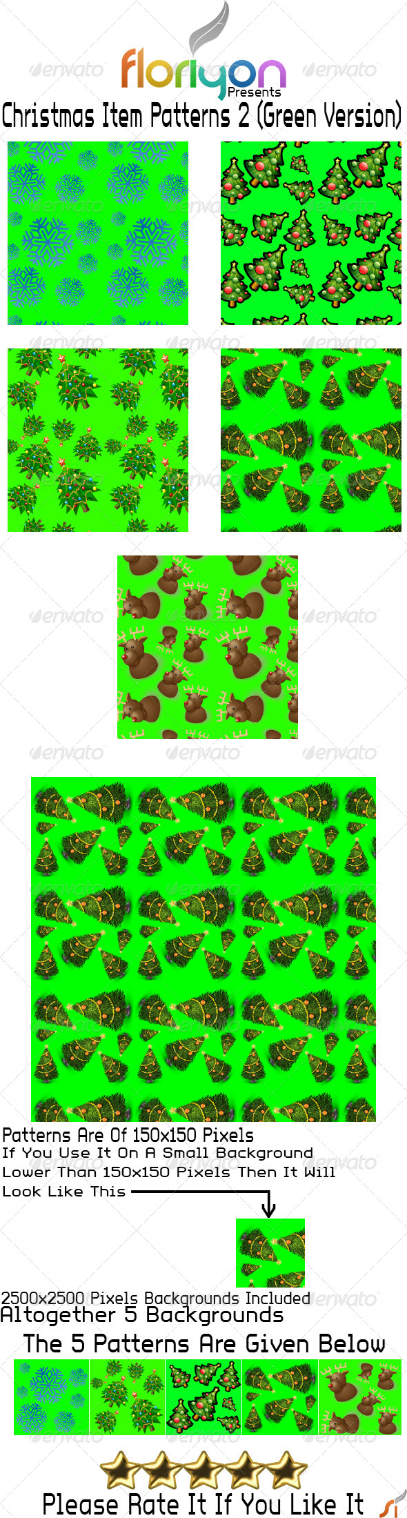 GraphicRiver Christmas Item Patterns 2 Green Version 4876132 GraphicRiver Christmas Item Patterns 2 Green Version 4876132