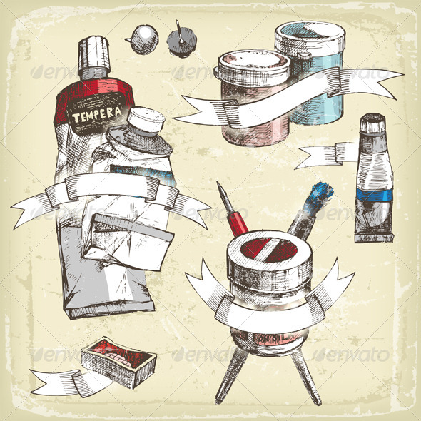 GraphicRiver Hand Drawn Emblems 4900600 GraphicRiver Hand Drawn Emblems 4900600