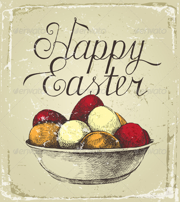 GraphicRiver Easter Card 4900677 GraphicRiver Easter Card 4900677