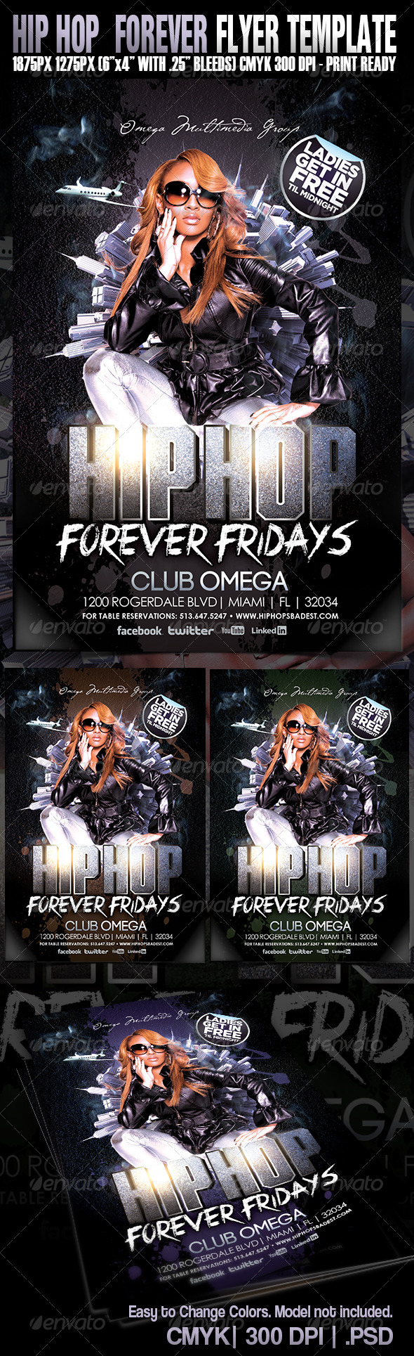 Hip Hop Forever Party Flyer - Events Flyers