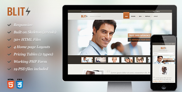 Blitz - Responsive HTML Template - Business Corporate