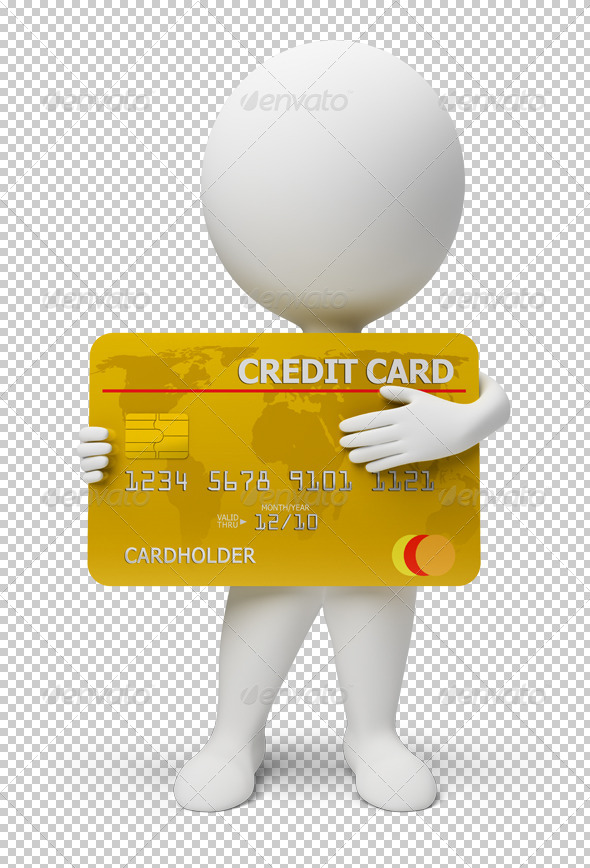 GraphicRiver 3D small people credit card 4909359 GraphicRiver 3D small people credit card 4909359