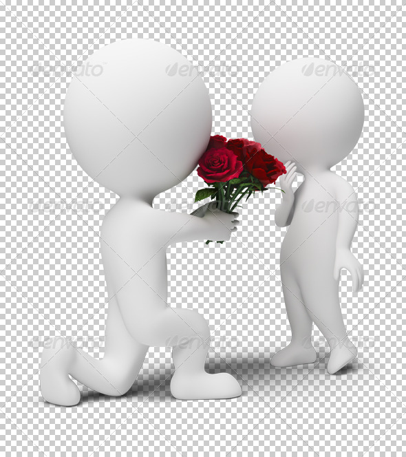 GraphicRiver 3D small people bouquet for the darling 4909401 GraphicRiver 3D small people bouquet for the darling 4909401