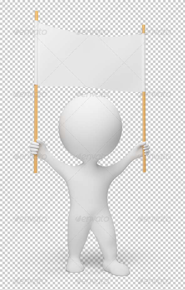 GraphicRiver 3D small people demonstrator 4909478 GraphicRiver 3D small people demonstrator 4909478