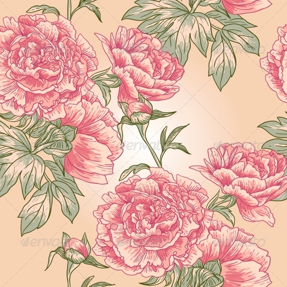 GraphicRiver Elegance Seamless Peony Pattern 4913059 GraphicRiver Elegance Seamless Peony Pattern 4913059