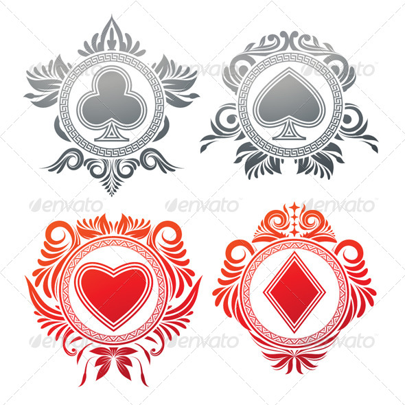 GraphicRiver Playing Card Circle Ornament 4915312 GraphicRiver Playing Card Circle Ornament 4915312