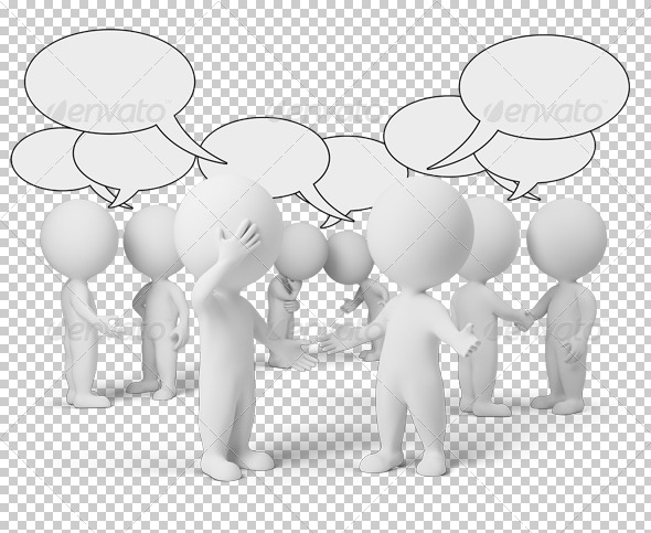 GraphicRiver 3D small people discussion 4917165 GraphicRiver 3D small people discussion 4917165