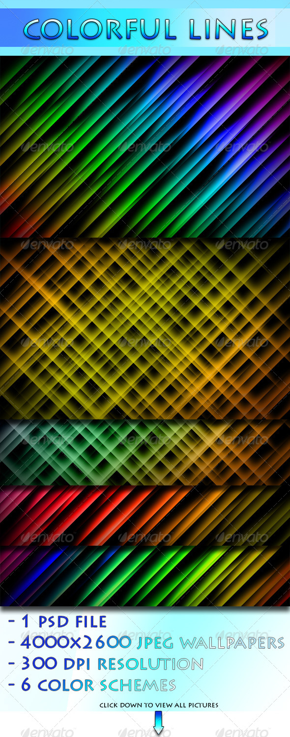 GraphicRiver Colorful Lines 4918201 GraphicRiver Colorful Lines 4918201