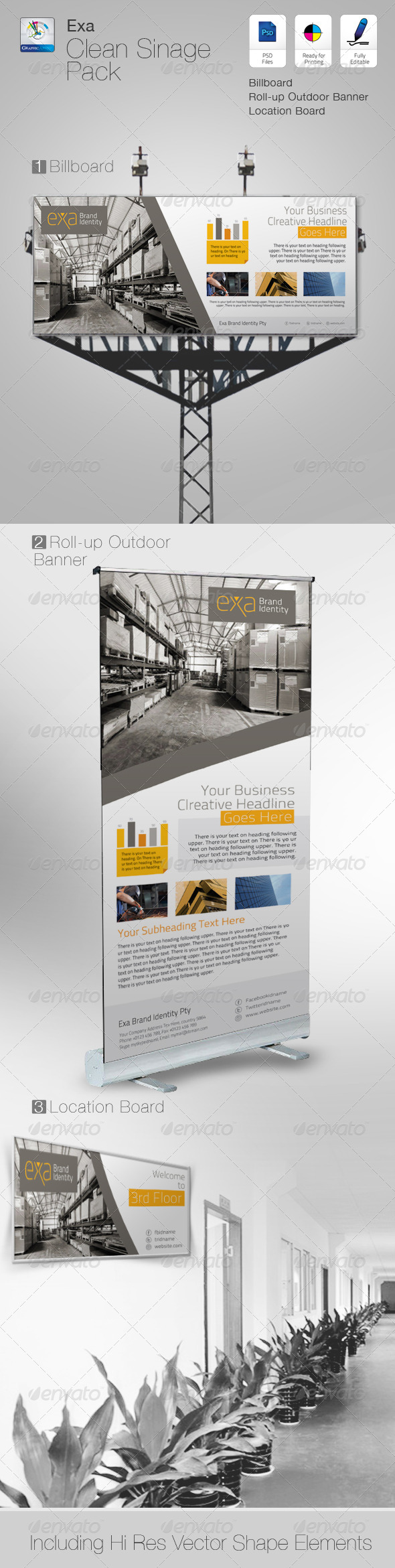 GraphicRiver Exa Clean Signage Pack 4919445 GraphicRiver Exa Clean Signage Pack 4919445
