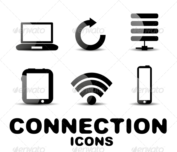 GraphicRiver Cloud Connection Glossy Black Icon Set 4924850 GraphicRiver Cloud Connection Glossy Black Icon Set 4924850