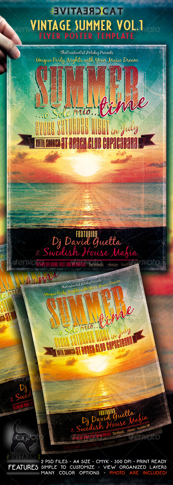 GraphicRiver Vintage Summer Flyer Poster VOL.1 4858286 GraphicRiver Vintage Summer Flyer Poster VOL.1 4858286