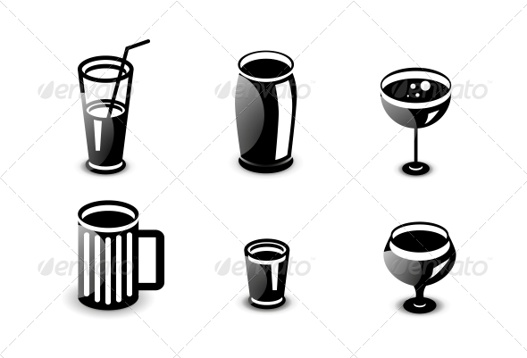 GraphicRiver Glossy Drinks and Beverages Icon Set 4926470 GraphicRiver Glossy Drinks and Beverages Icon Set 4926470