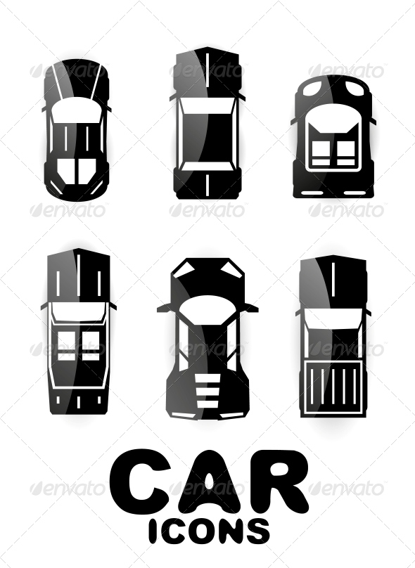 GraphicRiver Black Glossy Car Icon Set 4926572 GraphicRiver Black Glossy Car Icon Set 4926572