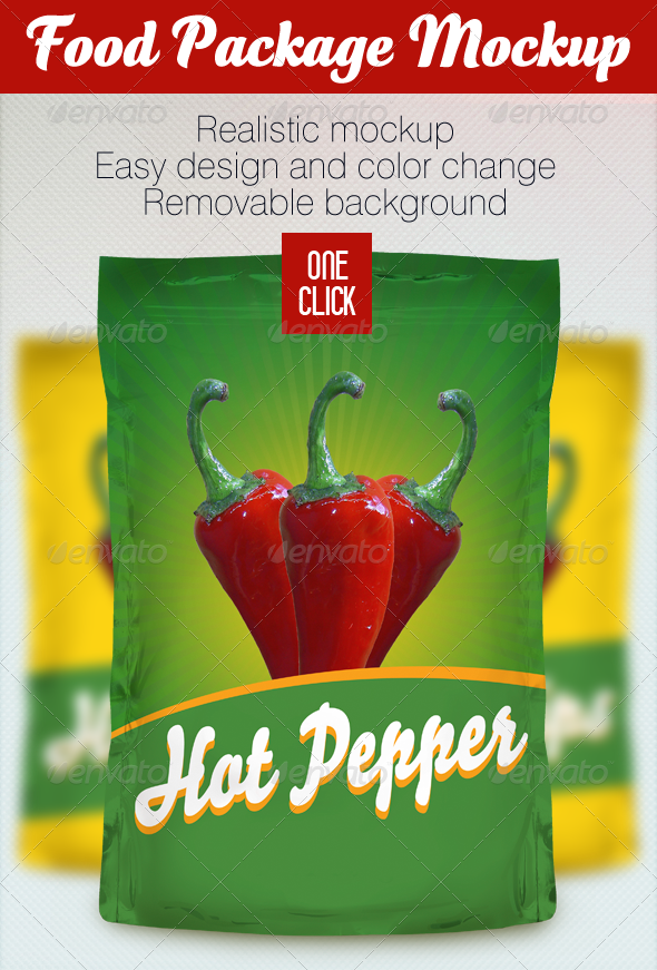 Food Package Mockup - Product Mock-Ups Graphics