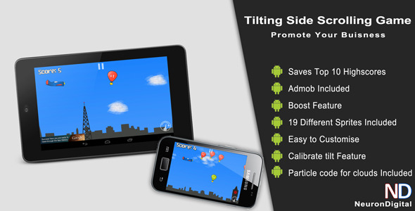 CodeCanyon Tilting Side Scrolling Game Promote Any Business 4930863 CodeCanyon Tilting Side Scrolling Game Promote Any Business 4930863