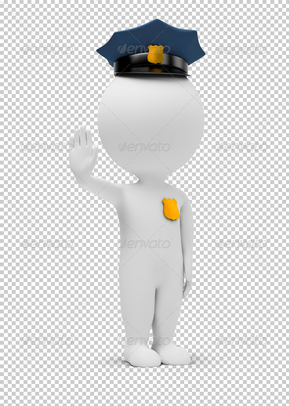 GraphicRiver 3D small people policeman 4930941 GraphicRiver 3D small people policeman 4930941