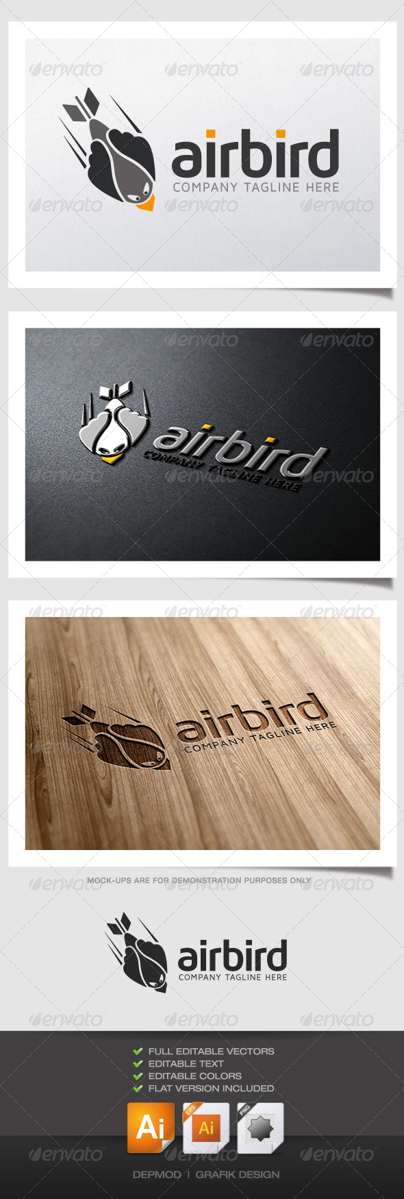 GraphicRiver Air Bird Logo 4932094 GraphicRiver Air Bird Logo 4932094