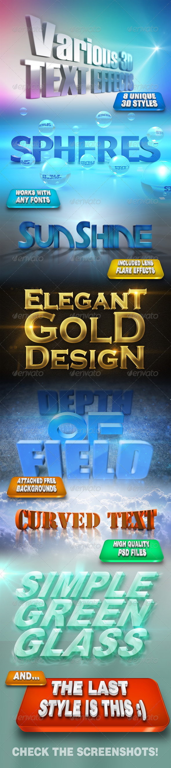 GraphicRiver Various 3D Text Effects 4936661 GraphicRiver Various 3D Text Effects 4936661