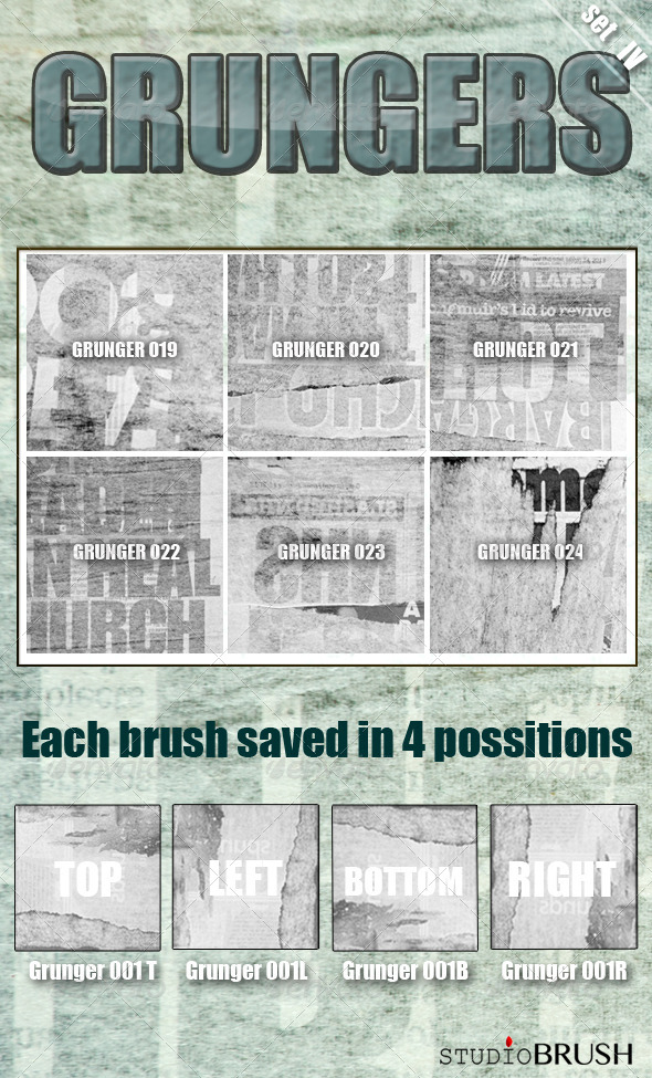 GraphicRiver Grungers Set IV 4938287 GraphicRiver Grungers Set IV 4938287