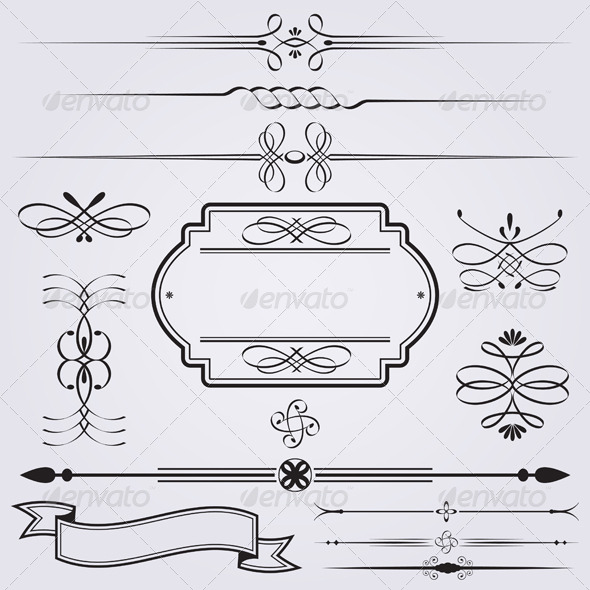 GraphicRiver Caligraphy Elements 4940035 GraphicRiver Caligraphy Elements 4940035