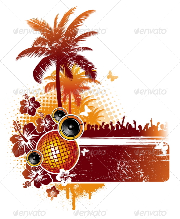 GraphicRiver Grunge Banner and Musical Equipment 4940253 GraphicRiver Grunge Banner and Musical Equipment 4940253