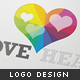 Love Hearts logo design