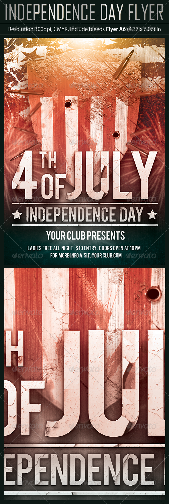 4 July Party Flyer - Holidays Events