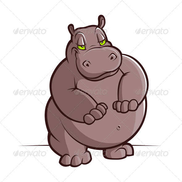 GraphicRiver Cartoon Hippo Smile 3516811 GraphicRiver Cartoon Hippo Smile 3516811