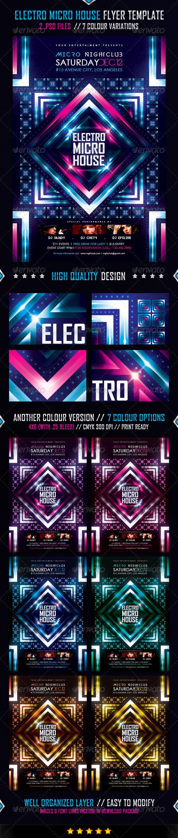 GraphicRiver Electro Micro House Flyer Template 4790645 GraphicRiver Electro Micro House Flyer Template 4790645