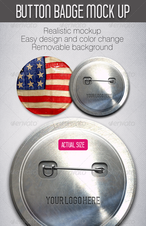 GraphicRiver Button Badge Mockup 4935413 GraphicRiver Button Badge Mockup 4935413