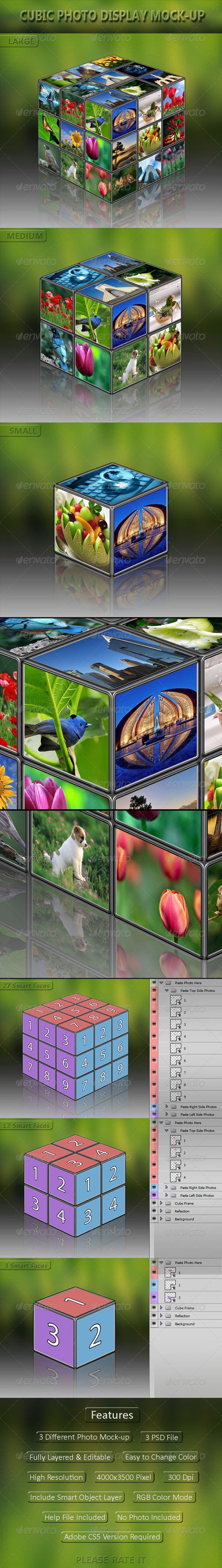 GraphicRiver Cubic Photo Display Mock-Up 4949352 GraphicRiver Cubic Photo Display Mock-Up 4949352