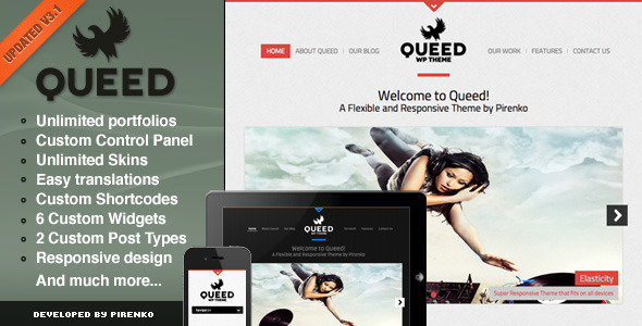 Queed WordPress Theme - Portfolio Creative