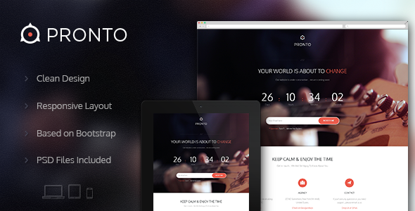 ThemeForest Pronto Multipurpose Coming Soon Page 4954517 ThemeForest Pronto Multipurpose Coming Soon Page 4954517