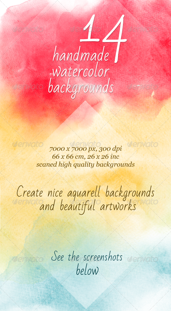 GraphicRiver 14 Watercolor Artistic Backgrounds 4967643 GraphicRiver 14 Watercolor Artistic Backgrounds 4967643