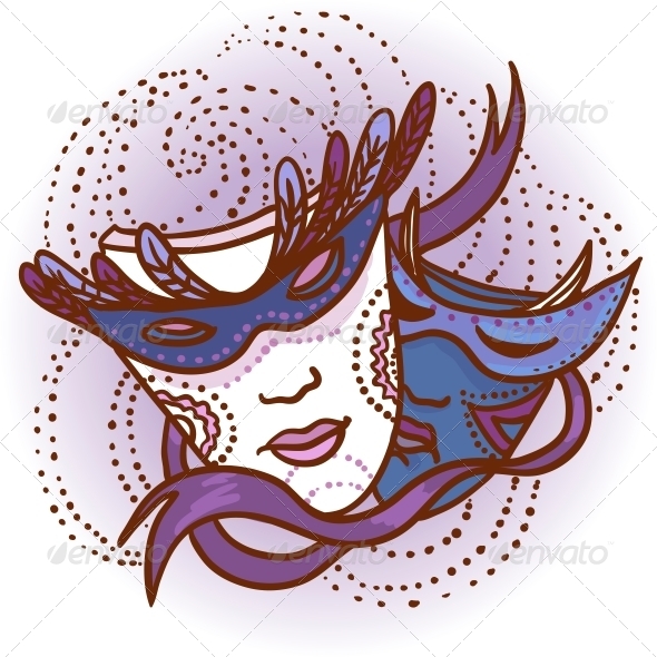 GraphicRiver Two Carnival Masks 4968610 GraphicRiver Two Carnival Masks 4968610