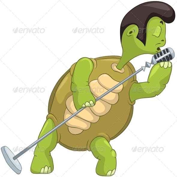GraphicRiver Turtle Singing 4968615 GraphicRiver Turtle Singing 4968615